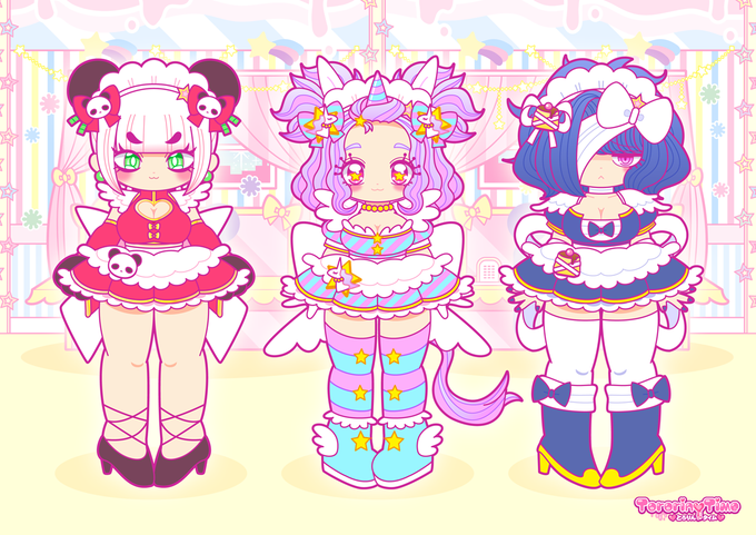 トリプルピース、メイドデビュ〜☆
#とろりんタイム 