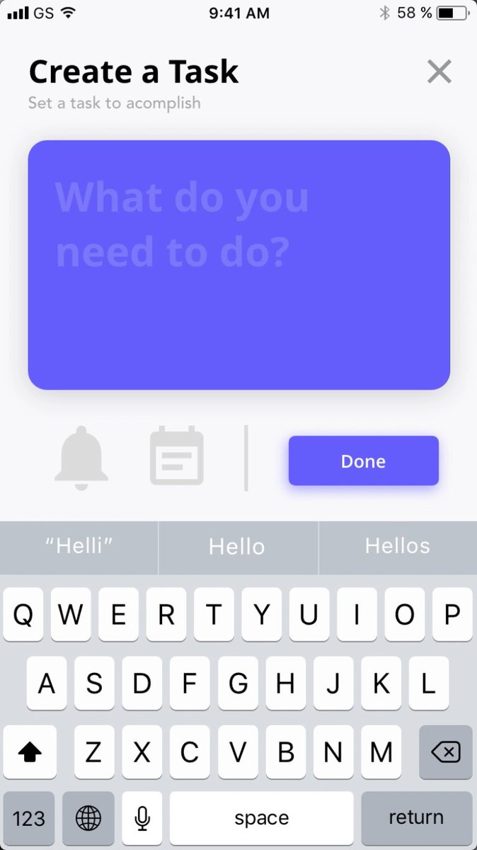 juleslabador's tweet photo. Took about all day to design and code it, but I finally created a new screen for creating task #SimpleList https://t.co/YltZ0jv3eq