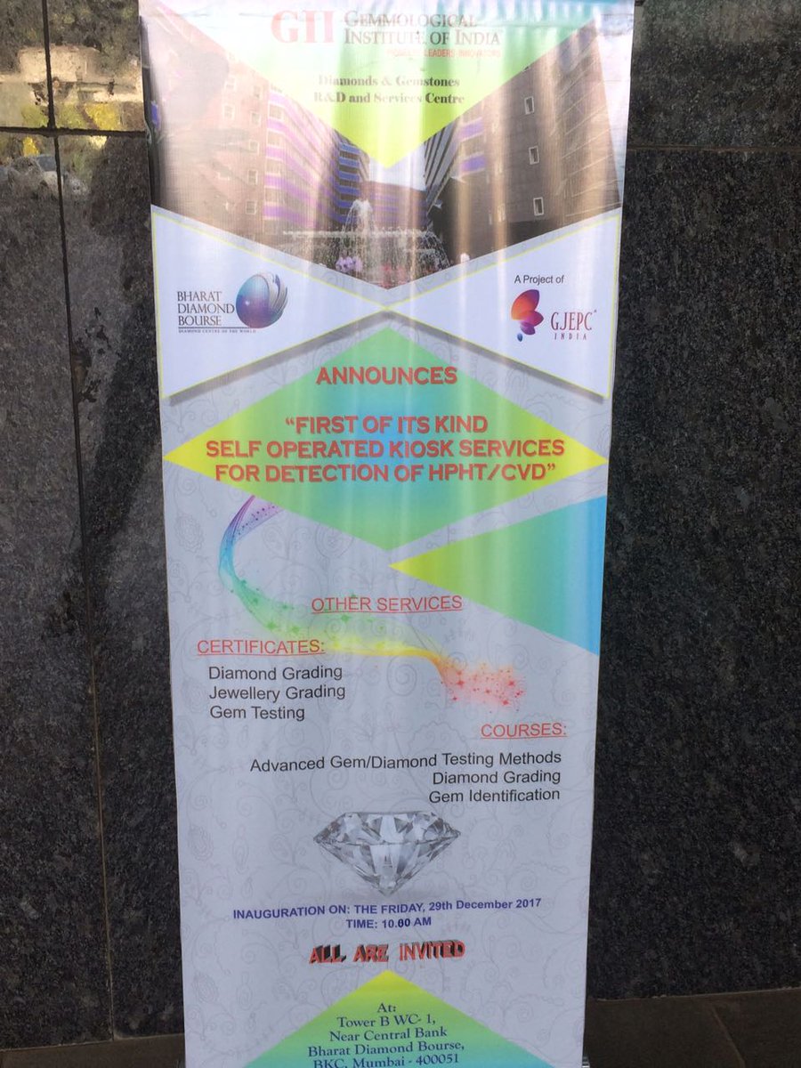 diam_app's tweet photo. Self operated kiosk services for detection of hpht/cvd diamonds supported by @gjepc @GemforumGii,more details on https://t.co/U9y7PgZJ1d https://t.co/aLGjkZ8fWE