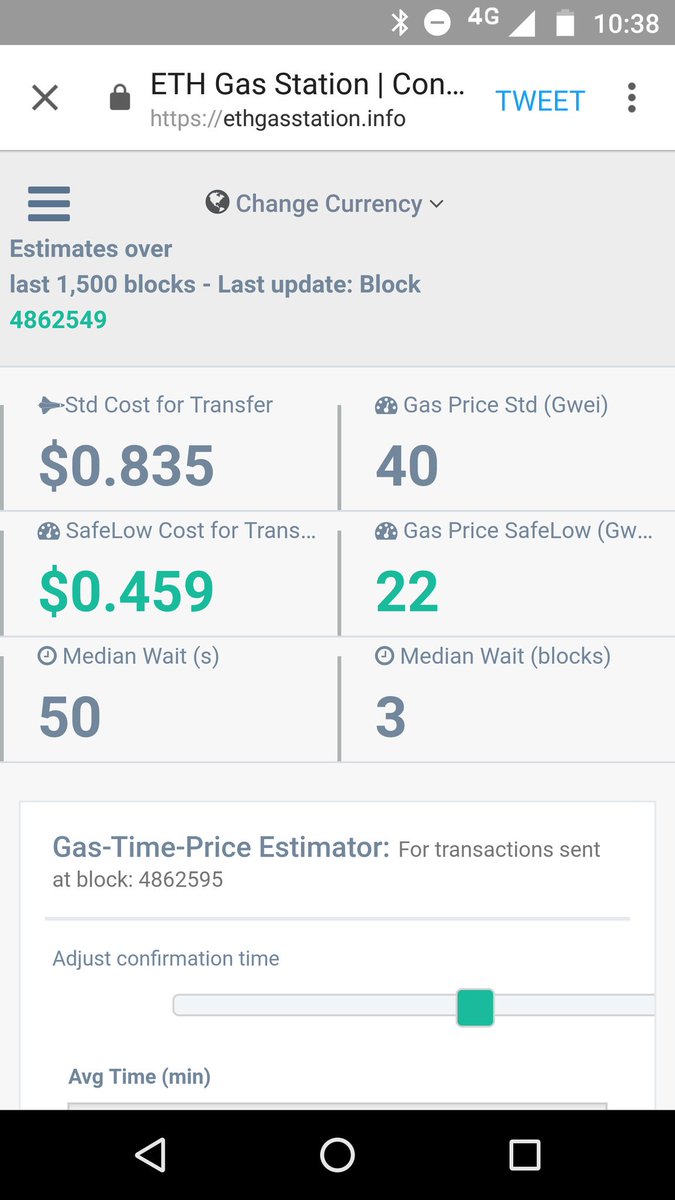 metamask gas price