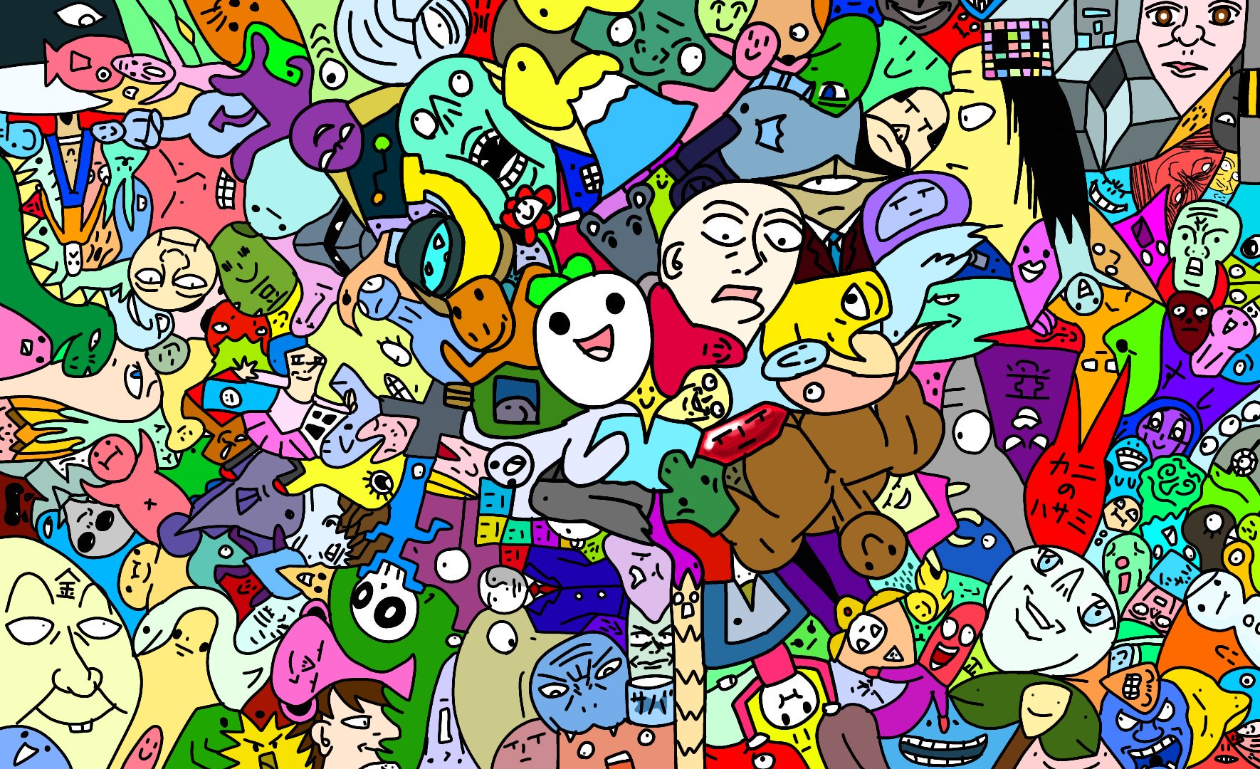 カツキ En Twitter 隙間なくかいた 絵 イラスト お絵描き 落書き T Co Ws7w9kpyqw Twitter