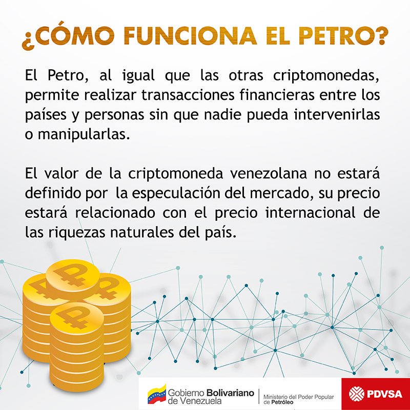 CLAPValleAbajoO's tweet photo. ENTÉRATE AQUÍ > ¿Cómo beneficia el Petro a Venezuela? https://t.co/02hbOIsmpI https://t.co/bVdsprDWZF