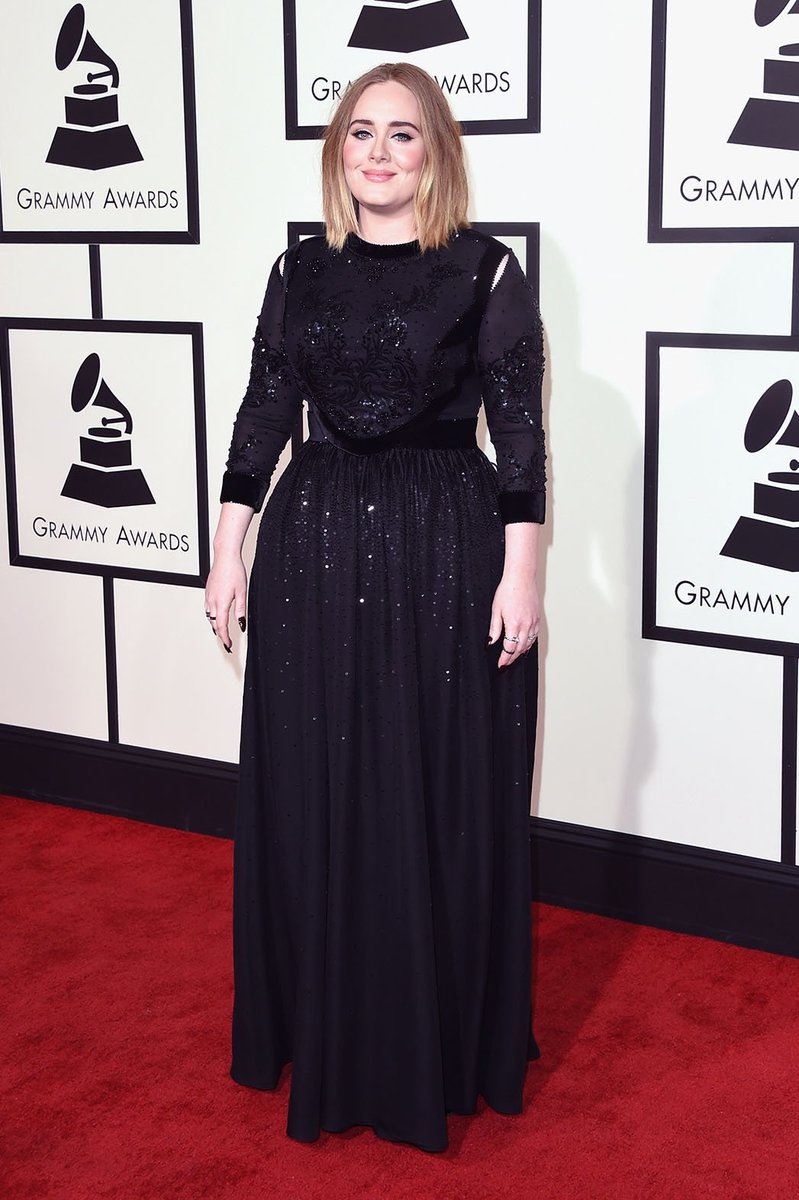 anajjny's tweet photo. Grammys: Adele, Meghan Trainor Stand Out in Black Sequins #MeghanTrainor https://t.co/FQft3pFV1f https://t.co/inJCOVgShH