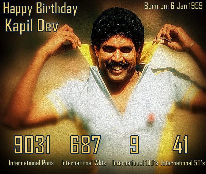 The Legend Was Born Today: Happy Birthday Kapil Dev  