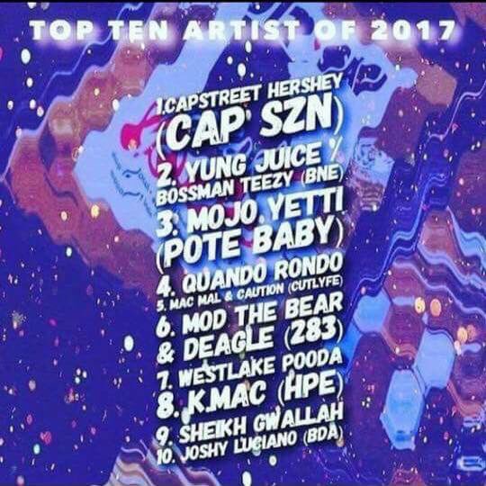AFashionIcon's tweet photo. Shoutout to @K_Mac912 and @SheikhGwallah for making the top ten of 2017 #respectlocalartist https://t.co/ykDnS09jaK