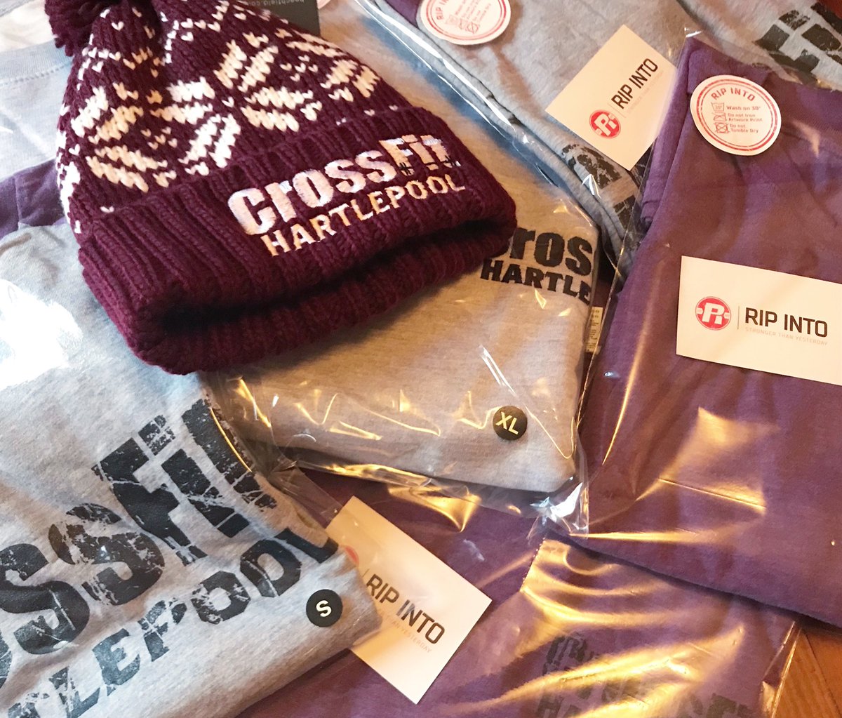 ripintoapparel's tweet photo. Another stash of clothing ready to be delivered to CrossFit Hartlepool this morning. #ripinto #crossfit #clothing #design #screenprint #embroidery #hats #tshirts #sweatshirts #strongerthanyesterday https://t.co/XAILjteiZy