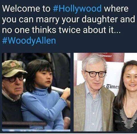 CerysBailey2's tweet photo. #PedoMatrix #PedoFiles #TheStorm 🌪#PizzaGate #PedoGate
Willkommen in #Pedowood, der Ort an dem du deine Adoptivtochter heiraten kannst...
#WoodyAllen https://t.co/eLjpKe4LZT