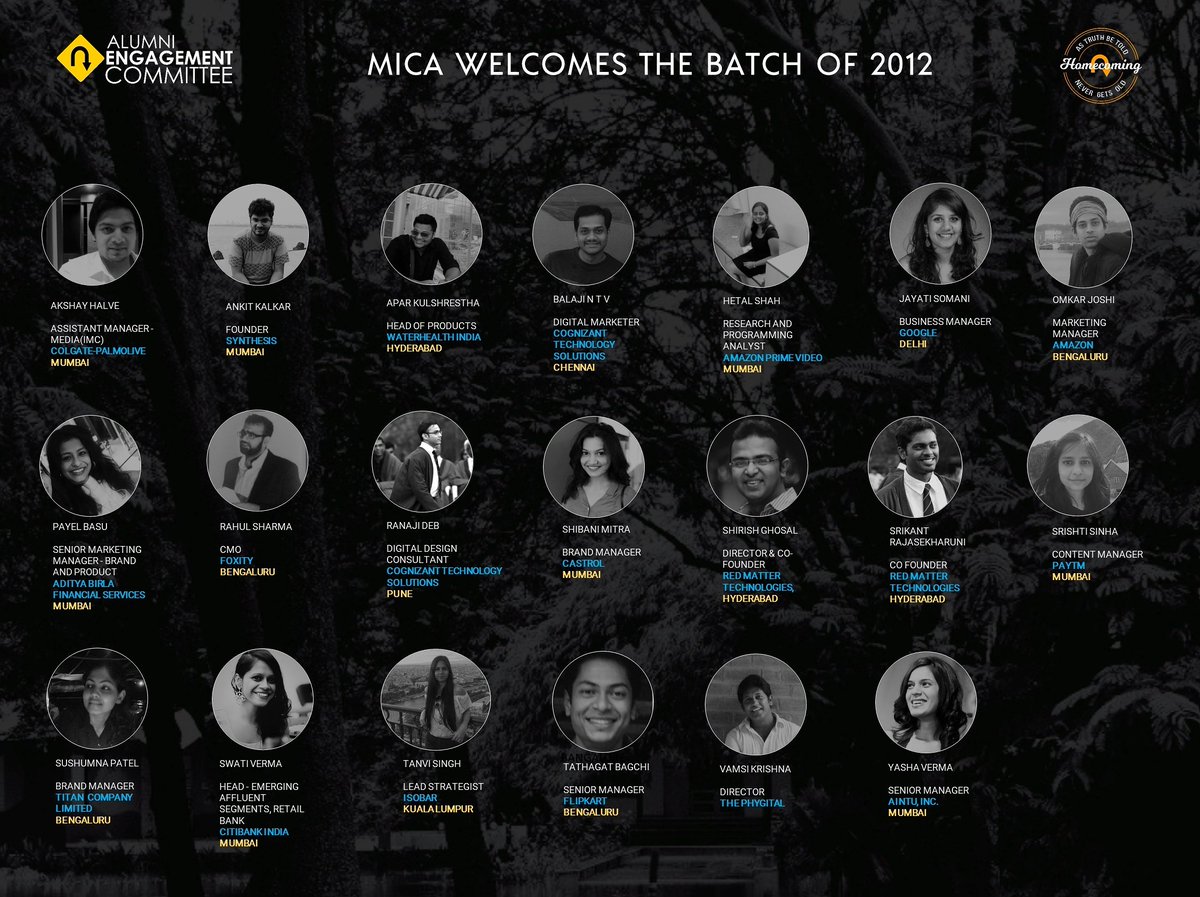 micaalumni's tweet photo. Five years into the industry, the Batch of 2012 comes back to the campus to relive the memories of their days they spent here.
MICA welcomes back the batch to their Homecoming! #Homecomings1718 #Batchof2012 https://t.co/hdwoYh9SIx