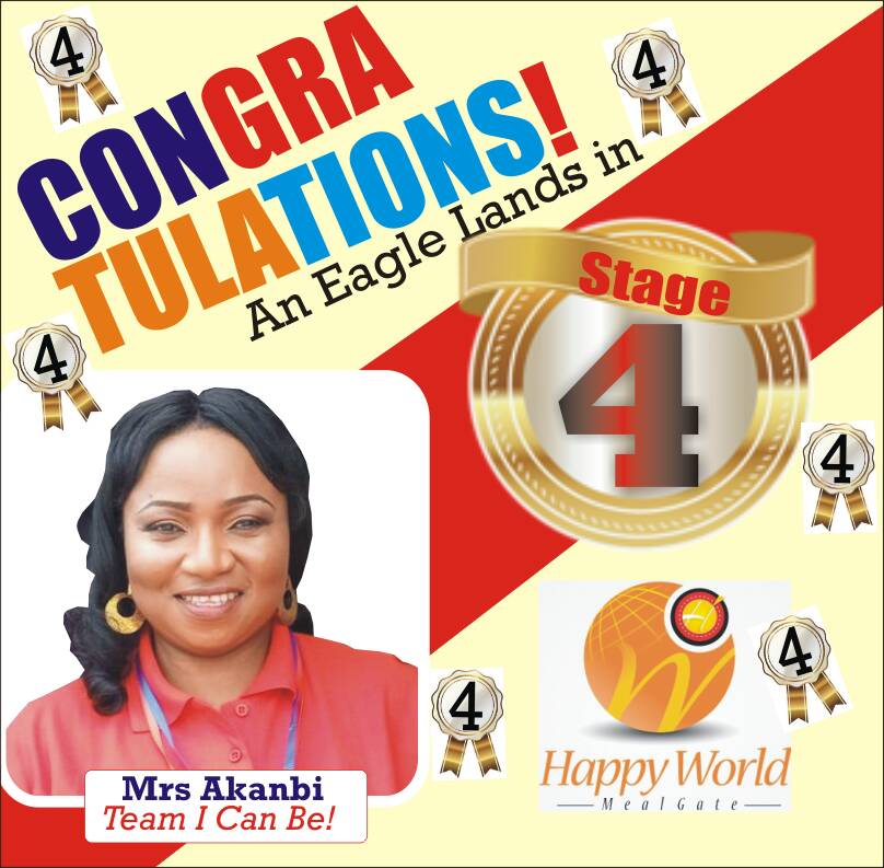 HappyWorldMeal's tweet photo. Another Happy World member just waltzed into Stage 4!
Congratulations MRS AKANBI(of Team I Can Be)for your hardwork &amp; resilience!
Brand new car,free round-trip ticket,$$$ loading.... https://t.co/RGPDnGpGAT