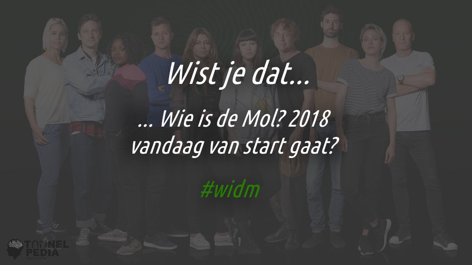 Vanavond is het eindelijk zo ver: het achttiende seizoen van Wie is de Mol? gaat van start! Meer weten over de seizoenen van het programma? Hier vind je ze allemaal: goo.gl/ufDDWW #wistjedat #widm