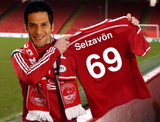 AberdeennFC's tweet photo. #OTD in 2017, Turkish midfielder Yerdäs Selzavön signed for the Dons, and what a year its been for him! #COYR #StandFree https://t.co/XbG6nweTWh