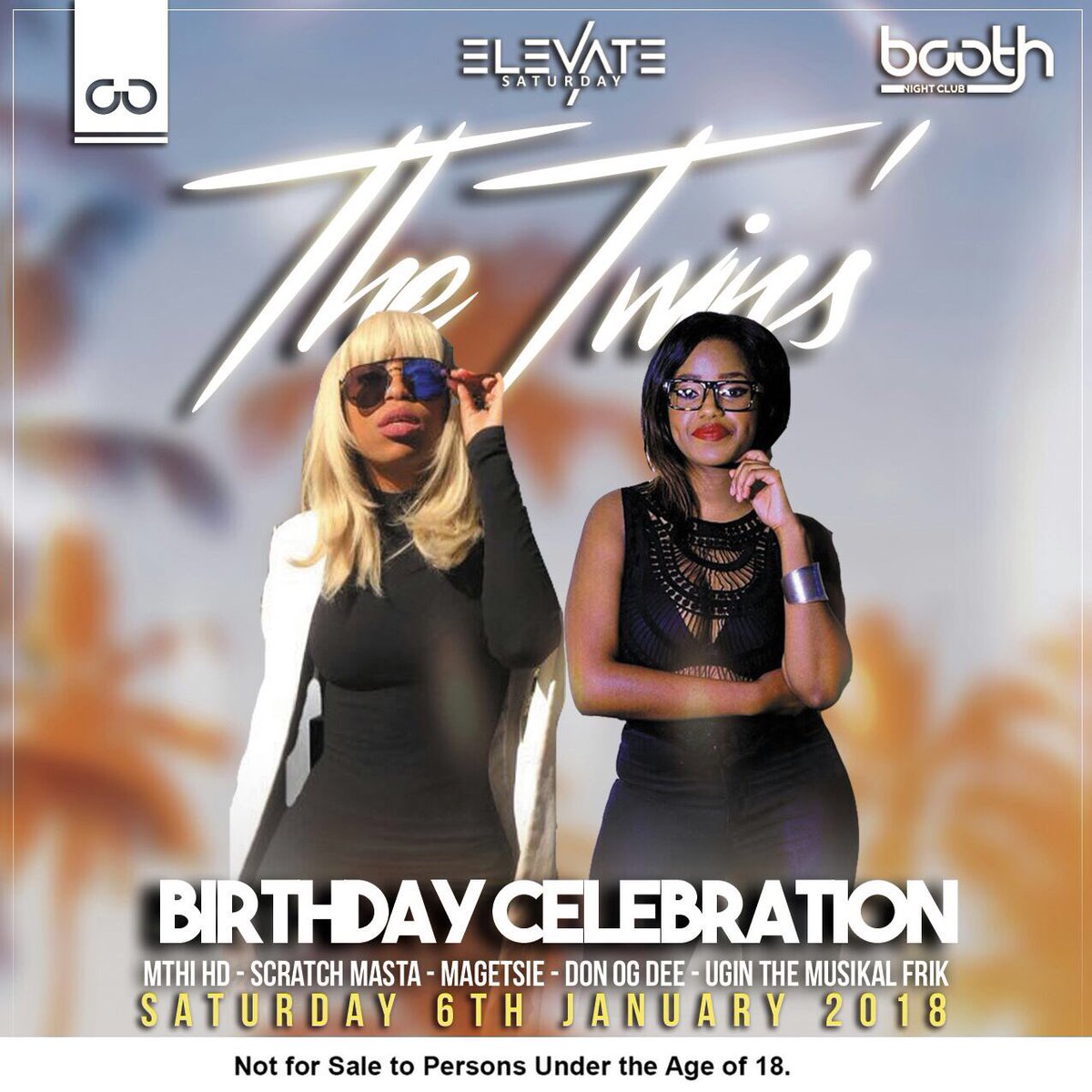 MthiHD's tweet photo. Let's get it on tonight @boothsandton for #TheTwinsBirthday with @ScratchMasta1 @DJMagetsie it's the first #ElevateSaturdays of 2018 let's get ๐ฅ๐ฅ https://t.co/SlgB6wqqoQ