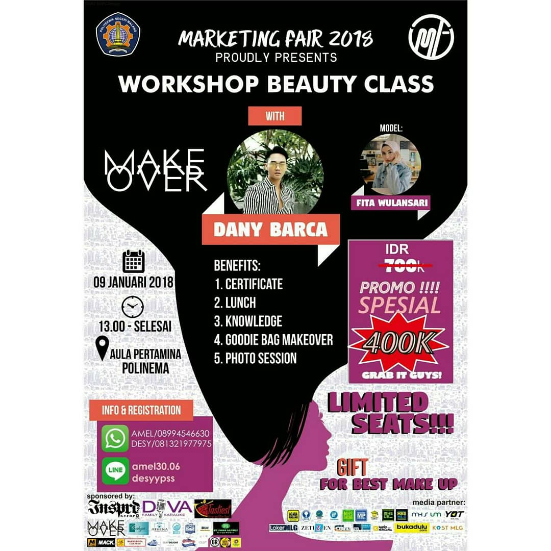 ppimabi's tweet photo. We're here with the fresh inovation on new year atmosphere.
Be Creative Marketer With Good Enterpreneurship Skill.
Marketing Management Proudly Present, MARKETING FAIR 2018.
📆 COMING SOON on 9 &amp; 10 January, 2018
🏫 At Graha Polinema https://t.co/uwSYxXXEla
