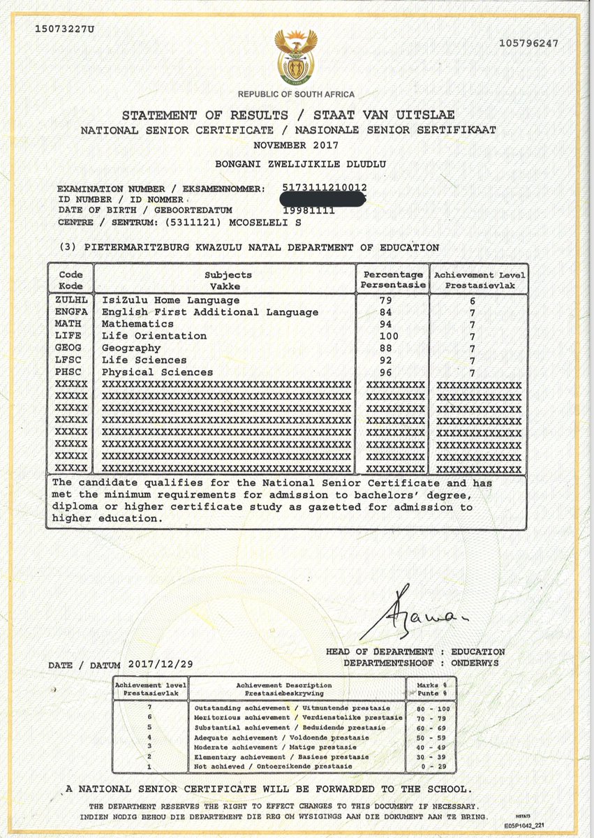 This is Bongani Dludlu, one my mother’s top learns eMcoseleli Secondary! 

Lives with his Gran and has no money to further his studies. 

Any donation, bursaries would be a blessing. 

RT 🙏🏽