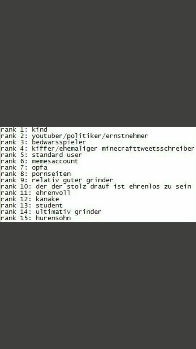 matscopter's tweet photo. RT und ich sage dir welches Rank du bist! Ist von Flumex hihi https://t.co/Udj1X4fhev