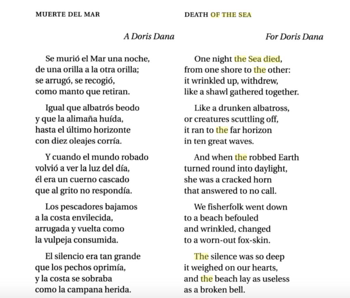 Cecilia Vicuna La Muerte Del Mar The Death Of The Sea Foreseen By Gabriela Mistral In Her Poem Published In Lagar L954 T Co Ypkb4hdenu Twitter