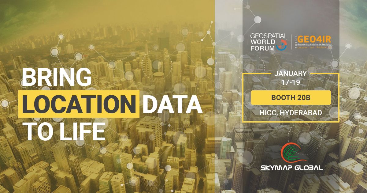 SkyMapGlobal's tweet photo. We're looking forward to presenting our new & improved location data platform at #GWF2018 - Highly recommended for location nerds and geeks. Bring location data to life.
See you at Booth 20B!
#geospatialworldforum #locationdata #skymapglobal https://t.co/kkEGegBKfz