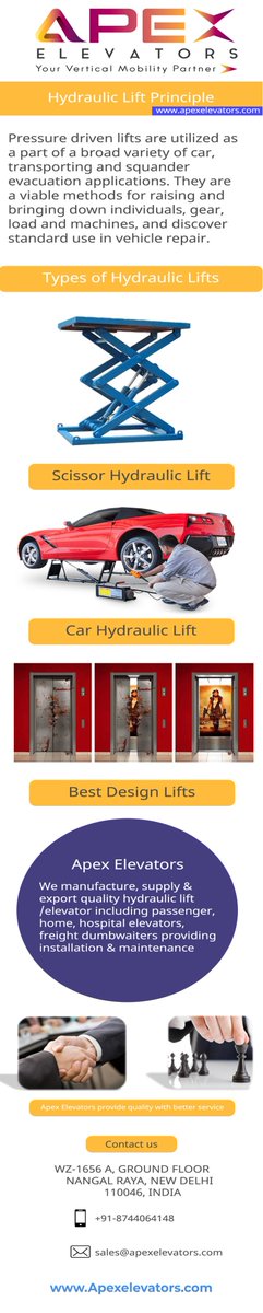 apexelevators's tweet image. Working Principle of Hydraulic Lift By Apex Elevators
goo.gl/9Rnwm9