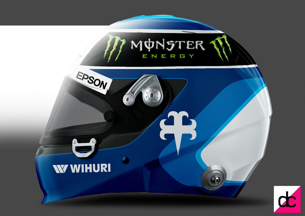 dnlcrssmdsgn's tweet photo. First 2 @ValtteriBottas helmet designs. One modern, one retro. #Vb77helmet #FreshCoatOfPaint https://t.co/r5CK8qy2QR