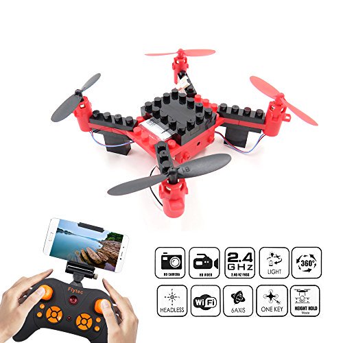 QuadcoptersShop's tweet image. DIY Building Blocks #DronewithCamera, FLYTEC T11S FPV #QuadcopterDrone Headless Mode #AutoReturn with LED Lights Replacement Battery RC #MiniDrones Great for Beginners (Red)  Shop now: quadcopters.shopmozo.co