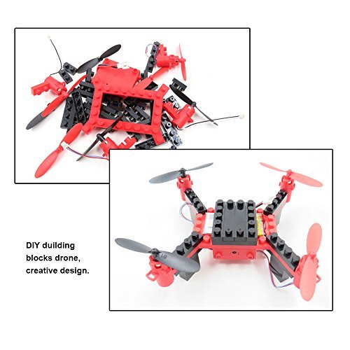 QuadcoptersShop's tweet image. DIY Building Blocks #DronewithCamera, FLYTEC T11S FPV #QuadcopterDrone Headless Mode #AutoReturn with LED Lights Replacement Battery RC #MiniDrones Great for Beginners (Red)  Shop now: quadcopters.shopmozo.co
