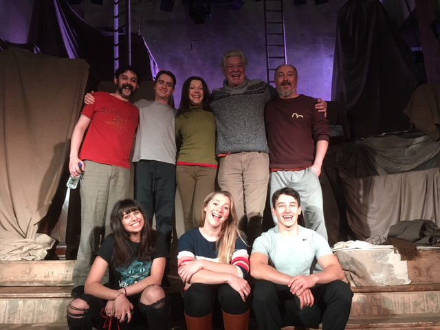 WiltonMusicHall's tweet photo. Today #TheBoxOfDelights closes - one last picture of our brilliant cast. But remember... the wolves are running *HOWL*🐺🐺🐺🐺🐺 https://t.co/FdOWRvpfCo