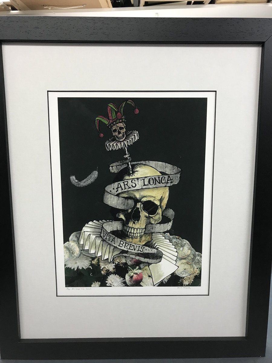 WhiteRoomArt's tweet photo. New print by #David  Troughton #Ars Longa Vita Brevis .   Now in stock https://t.co/JHcqIConw7