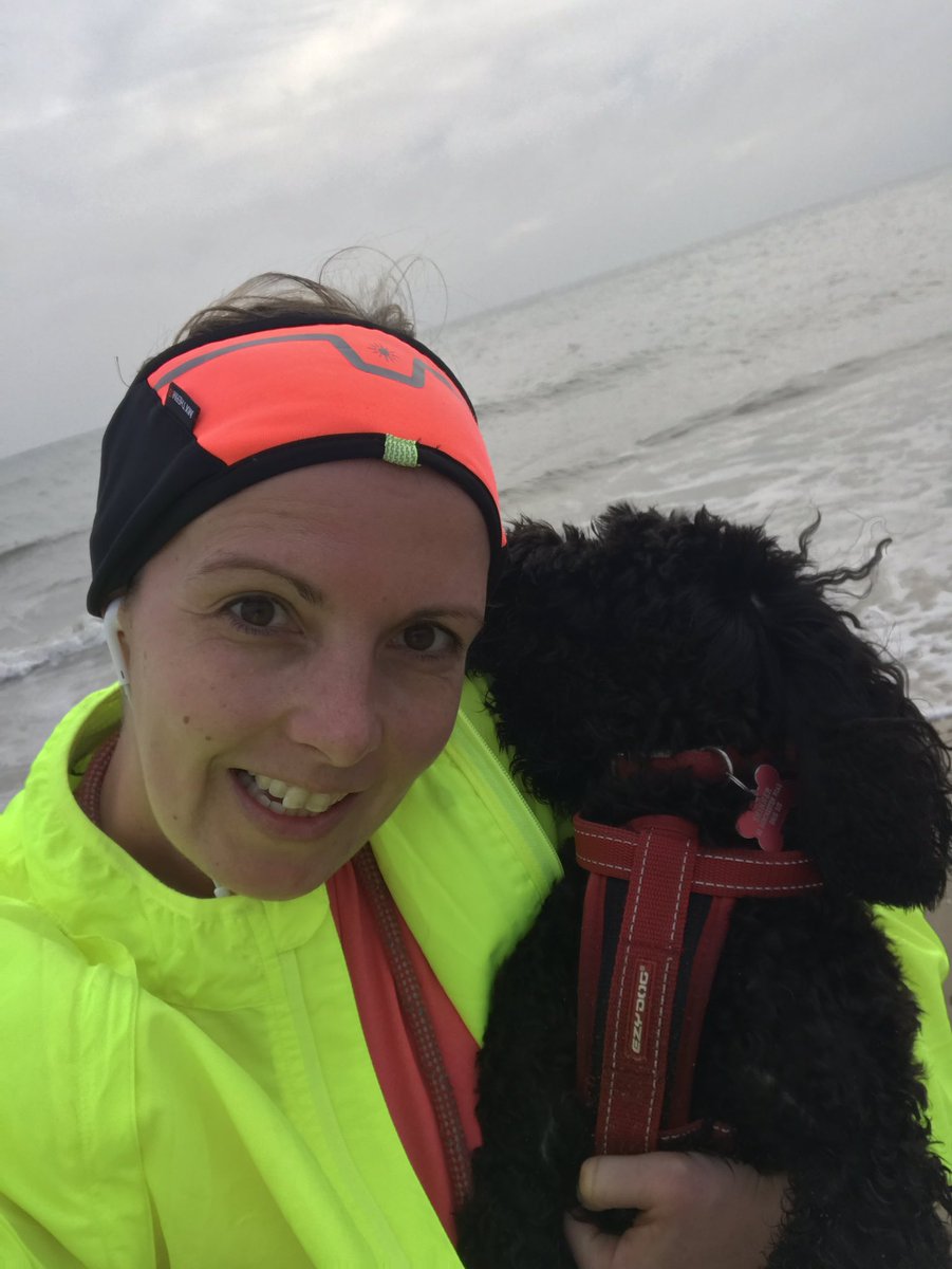 MsKSkinner's tweet photo. 4.5 mile beautiful beach run this morning... making 9.5 miles this week so far. 15.5 to go this month. Thanks Oz for keeping me company🐾#raceatyourpace https://t.co/XcdW9LiOhG