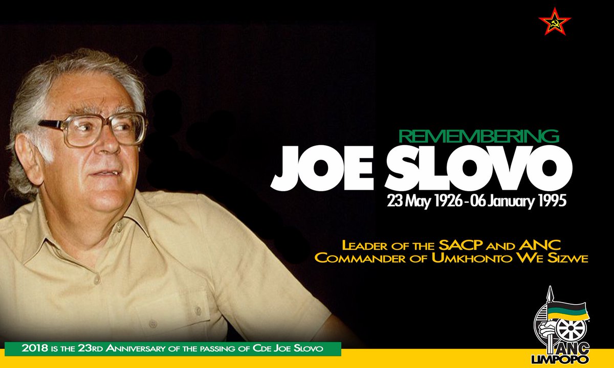 ANCLimpopo's tweet photo. “He knew when to compromise. Yet he never compromised his principles. He was a militant. Yet a militant who knew how to plan, assess concrete situations and emerge with rational solutions to problems” - President Nelson Mandela at the funeral of Cde Joe Slovo
#RememberingJoeSlovo https://t.co/Zecb4Bjt22