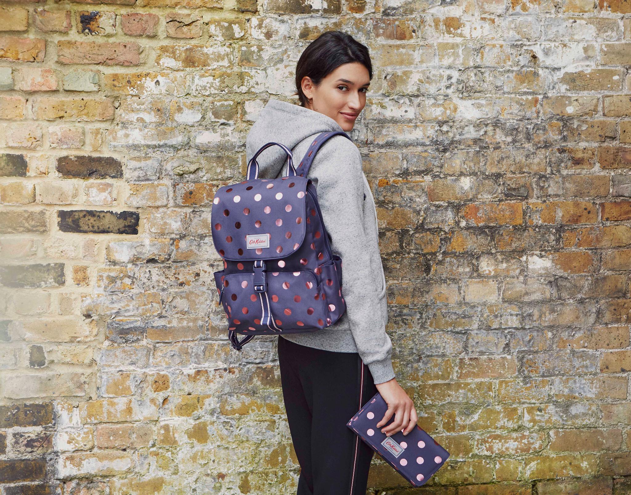 Cath kidston clearance button spot backpack