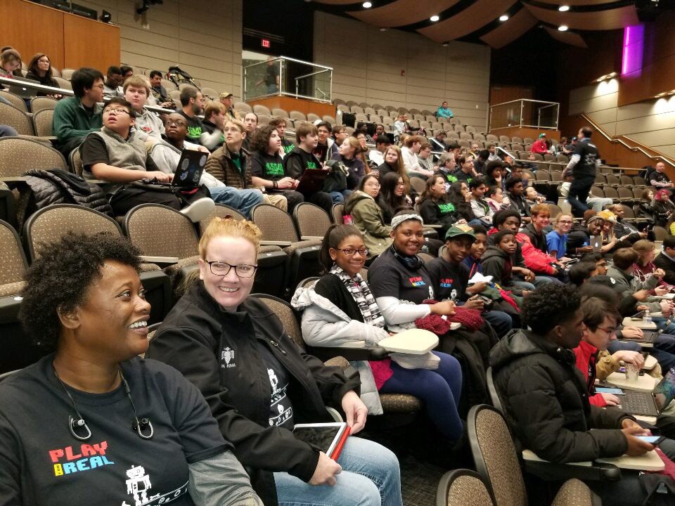 Mech_Warriors's tweet photo. Let the games begin! #frc2018 https://t.co/FG2WkCv0VB