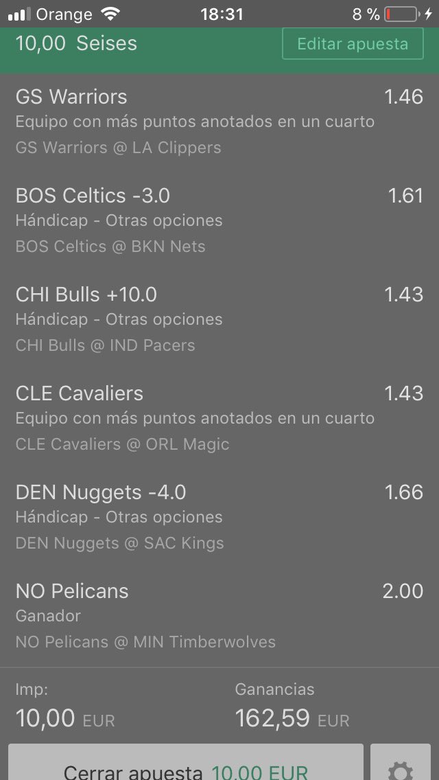 Muxoparrita's tweet photo. Si sale esta apuesta de la nba de esta madrugada a todos los que den Rt y me sigan en twiter y estén en el canal de Telgram donde colaboro optarán al sorteo de 6 paysafecard de 10 euros cada una. https://t.co/7oxYFX0I0T