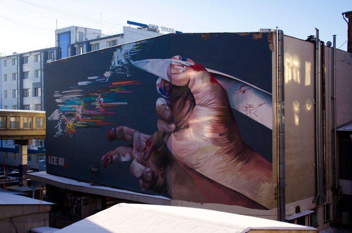 street_ekb's tweet photo. #Streetart #ekb #ekaterinburg #artwork https://t.co/y8K63AXAWh
