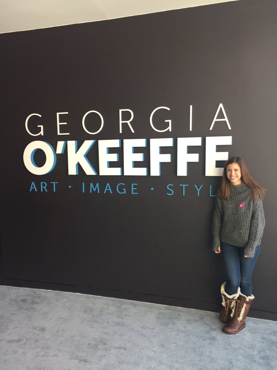 WarrenArts's tweet photo. Perfect cold day activity! If only the exhibit had opened BEFORE kindergarten friends learned about Georgia O’Keeffe https://t.co/tz1A7B0MPR
