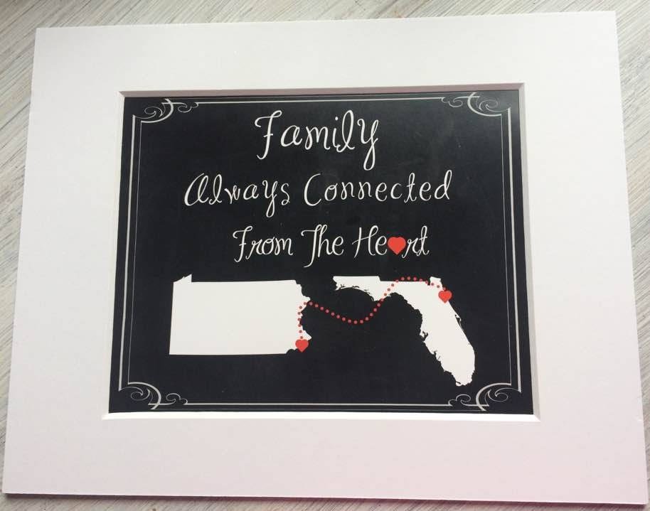 Styled_it's tweet photo. Excited to share the latest addition to my #etsy shop: https://t.co/joi1Fr89hd Moving away state to state print connected from heart going away, Hostess gift, family never apart, Chalkboard look 8x10 print, 11x14 mat https://t.co/99enxF8UqV