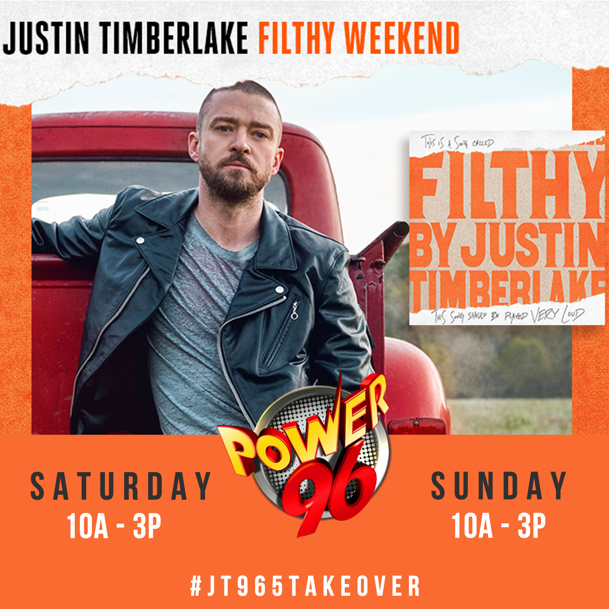 Power965's tweet photo. #FilthyWeekend with @jtimberlake is on now! https://t.co/AA1v8RlXbl