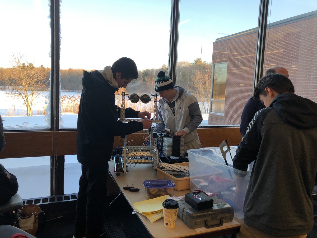 cterrillteach's tweet image. Setting up and getting ready to compete! #Mashpee is ready! #VexRoboticsCompetition @amandahough6 @mashpeetech