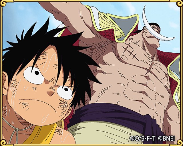 映像電伝虫を発見！
エースを助けたい思いは一緒！白ひげとルフィがまさかの協力！？
bnent.jp/optw/　#トレクル