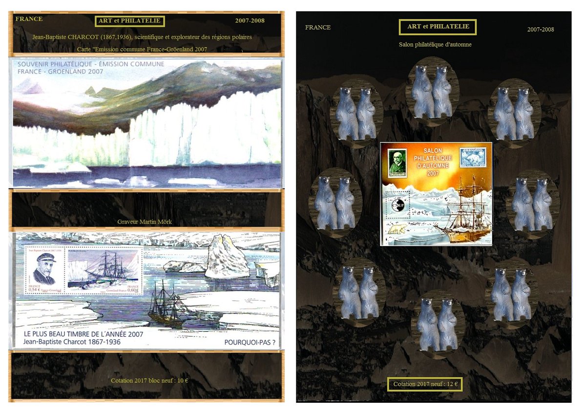 barbierjeanf's tweet photo. Jean-Baptiste Charcot aboard the "Pourquoi pas?" Scientist, explorer of polar regions
https://t.co/uhI01FLd9g
#JFBstamp #uniquepiece #Collectionstamps #madeinFrance #digitalphoto #postagestamp #BlocsFrance 2007 #Polarexpedition  #Souvenirblock  #CNEPblock #decoration https://t.co/8n9QTzWqSV