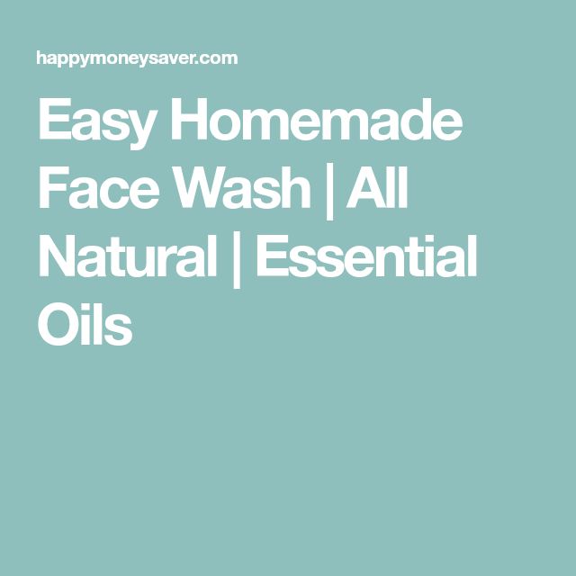 New post (Easy Homemade Face Wash | All Natural | Essential Oils) has been published on Face Beauty - yourfacebeauty.info/easy-homemade-…