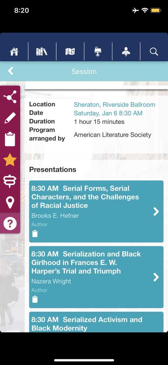 XineYaoPhD's tweet photo. About to start this morning! #mla18 #c19amlit Serializing Justice #s470 with Brooks E Hefner @DrNazeraWright Irvin Hunt; chaired by @annamaeduane https://t.co/d7OMleEEQF