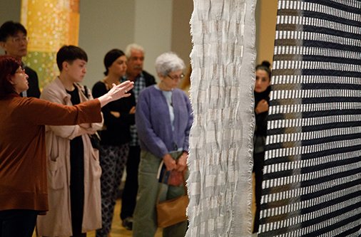 GWTextileMuseum's tweet photo. Frigid temps make for great museum days! Visit us this weekend for your last chance to see the ingenious, recycled designs in the exhibition "Scraps: Fashion, Textiles, and Creative Reuse" #TextileScraps https://t.co/fnerBFnCpr https://t.co/5tKXNLkTe2