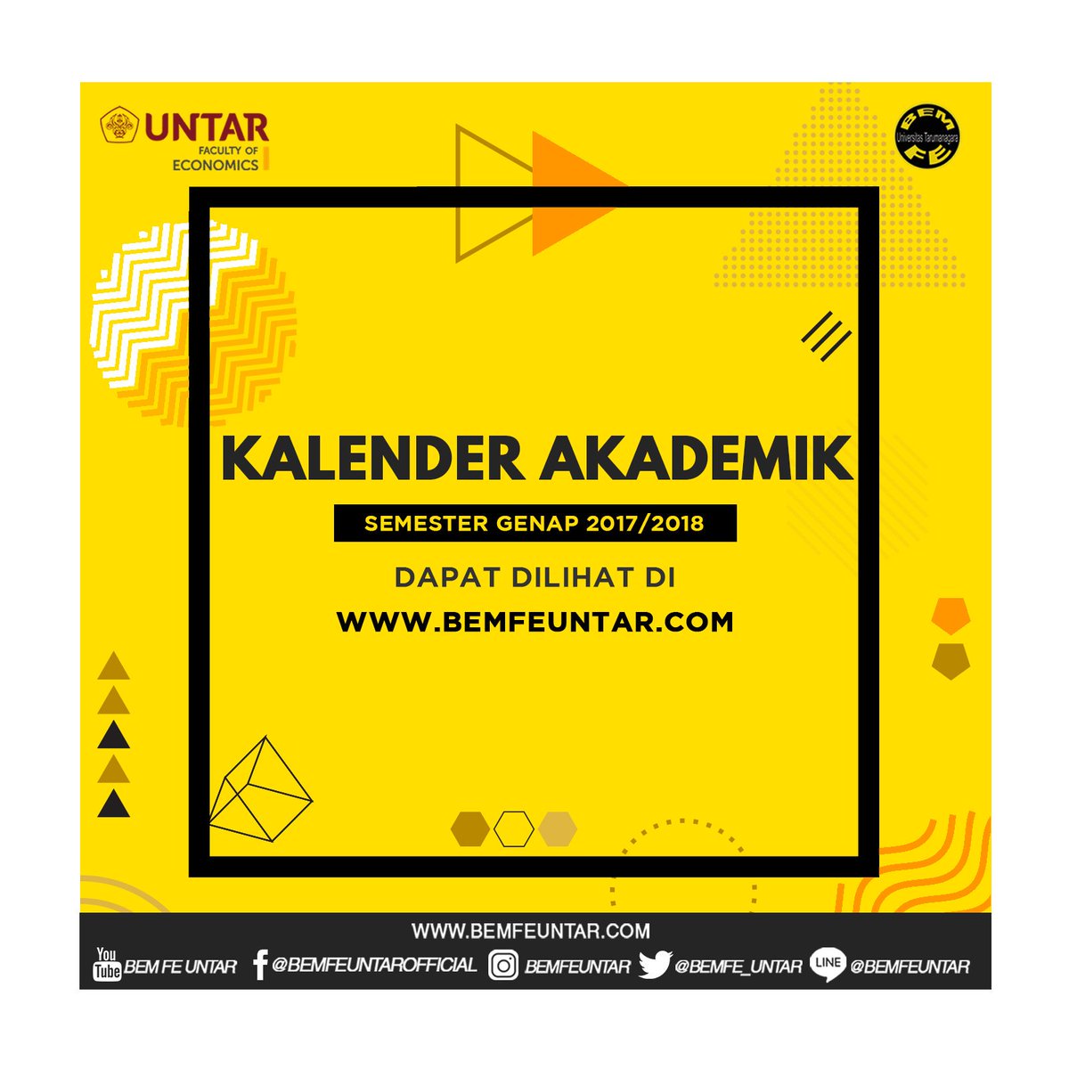 -INFO AKADEMIK-

Kalender Akademik Semester Genap 2017/2018 dapat dilihat di bemfeuntar.com

#BEMFEUNTAR #FEUNTAR #UNTAR