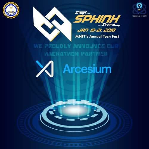 sphinx_mnit's tweet photo. SPHINX proudly announces it's association with Arcesium as it's exclusive Hackathon Partner. All the details of said Hackathons are available on our website and registration for the same is open at https://t.co/YZ3WH0qf8M Register now #sphinxmnit #sign_In_shine_Out https://t.co/JhuZ3pD6v6