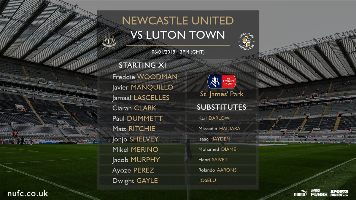 FA CUP: NUFC - LUTON  3 - 1 DS3MClLXkAAY_UO