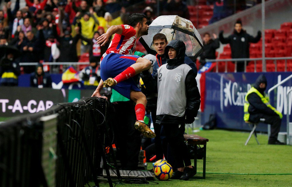 Гол и удаление за шесть минут - Диего Коста провел второй матч за Атлетико - изображение 1