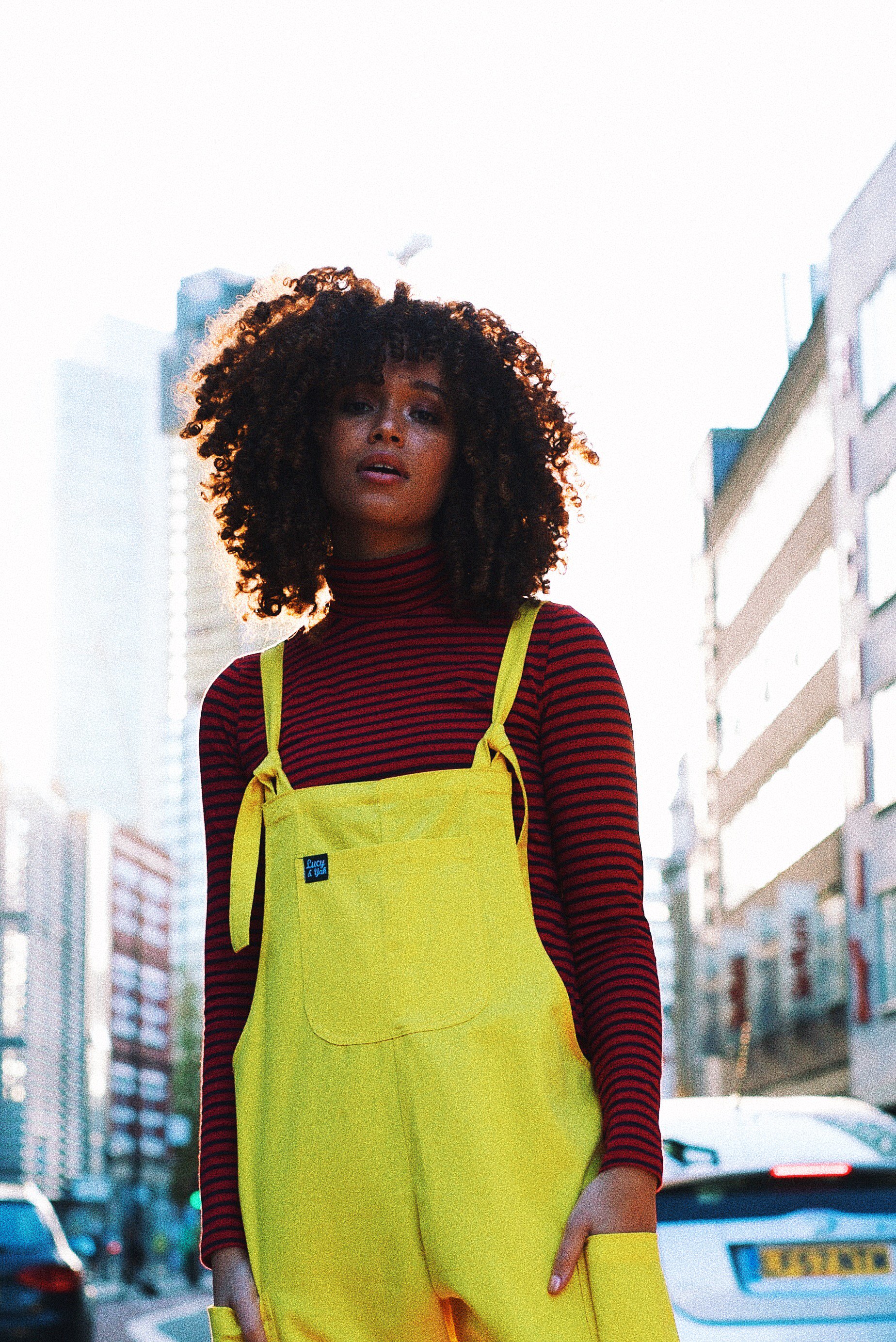 Yellow dungarees hotsell