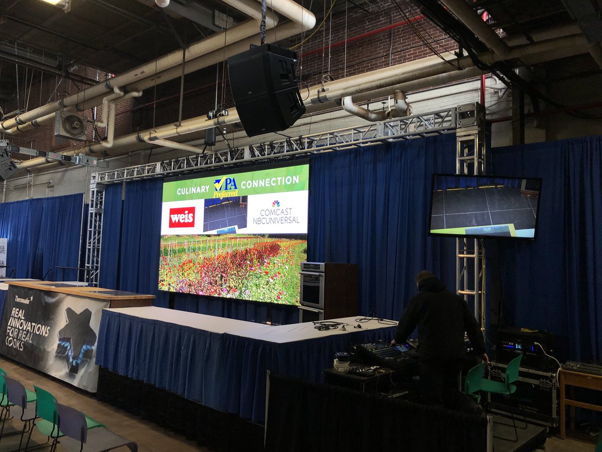 JPLilleyAV's tweet photo. Going to the 2018 Pennsylvania Farm Show @FarmShowComplex then check out the @PAPreferred Culinary Connection area for amazing demonstrations presented on our HD LED video wall. #PAFS18 #PAFarmShow #KnowItWorks #DoLiveBetter https://t.co/VhxI19gObh