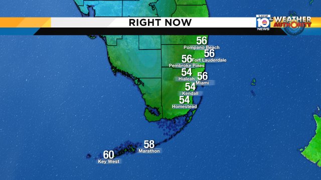 RIGHT NOW - Good morning #SoFlo! Currently the #chilly 50s #sweaterWX #Flwx https://t.co/m7jy8gBs8i