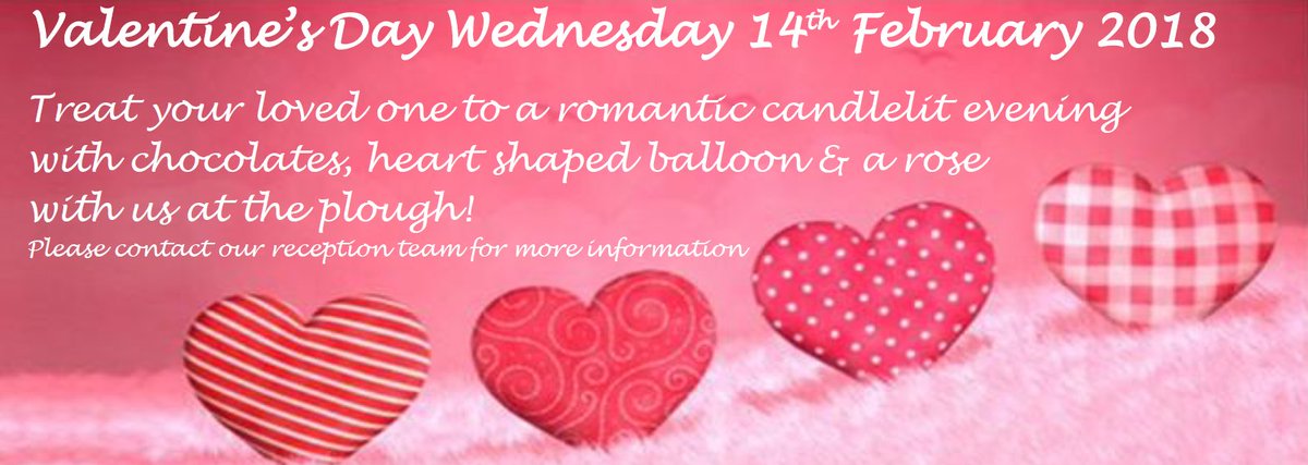 Valentines Early Bird Offer for only £25 for our package deal. 14th Feb is your chance to spoil your loved one. Only valid until FRIDAY 26TH JAN. Quote EARLY BIRD VALENTINES. #Ploughrhosmaen #Valentines #Offers
To book contact our team on 01558 823431
ht.ly/csvn30hClP0